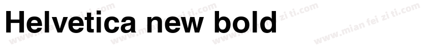 Helvetica new bold字体转换
